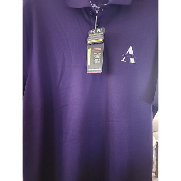 Alcorn State University Braves Medium Under Armour HeatGear Polo A117 NWT New - Picture 1 of 3